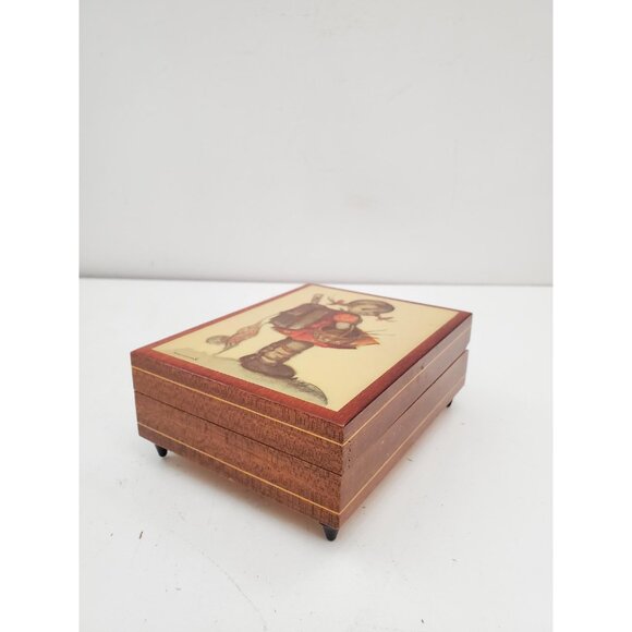 Vintage Mapsa - Hummel Original – Sorrento Italy Fine Wood Music Box, Children - Picture 3 of 10